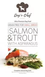 DOG’S CHEF Atlantic Salmon & Trout with Asparagus for SMALL BREED