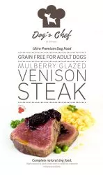 DOG’S CHEF Mulberry Glazed Venison Steak