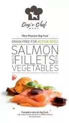 DOG’S CHEF Wild Salmon fillets with Vegetables ACTIVE DOGS