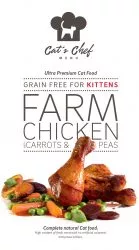CAT’S CHEF Farm Chicken with Carrots & Peas Kittens V Ý P R E D A J