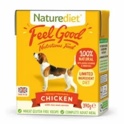 NATURE DIET Feel Good CHICKEN Natural Dog Food 390g