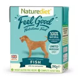 NATURE DIET Feel Good FISH Natural Dog Food 390g