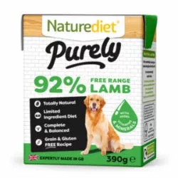 NATURE DIET PURELY LAMB Natural Dog Food 390g